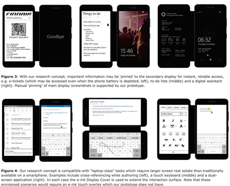 Microsoft research skal koncept e-ink coveru na mobil  