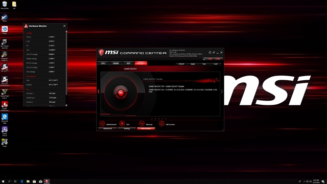 MSI Infinite X desktop + MSI Optix monitor